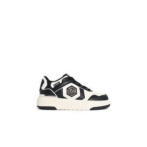 Philipp Plein 'Sk8r' Black And White Fabric Blend Sneakers Men